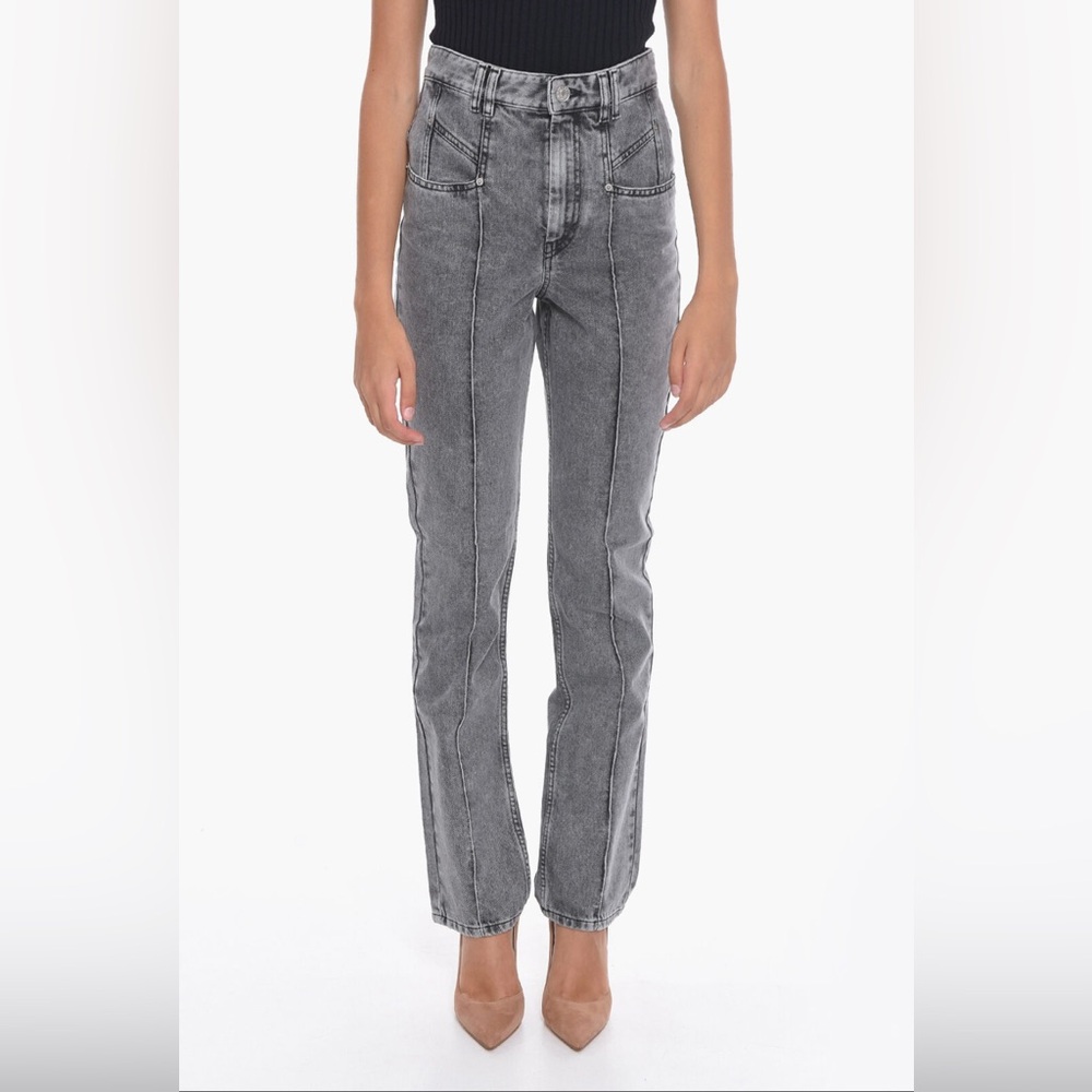 ISABEL MARANT “PANTALON NIROKA” GREY JEANS DENIM 36 NWT
